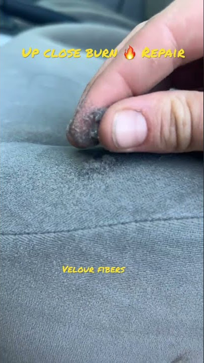 DIY HOW TO: Cigarette Burn Repair in your cloth or fabric seats