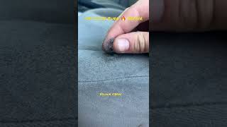 Seat burn repair up close micro velour fibers