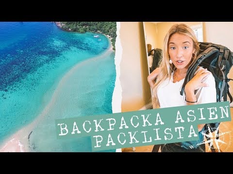 Backpacka Asien/Australien? Här har du packlistan!