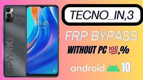 Tecno iN3, Frp bypass, Gmail, Unlock 100% Done