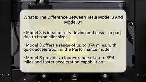 What Is The Difference Between Tesla Model S And Model 3? - Talking Tech Trends