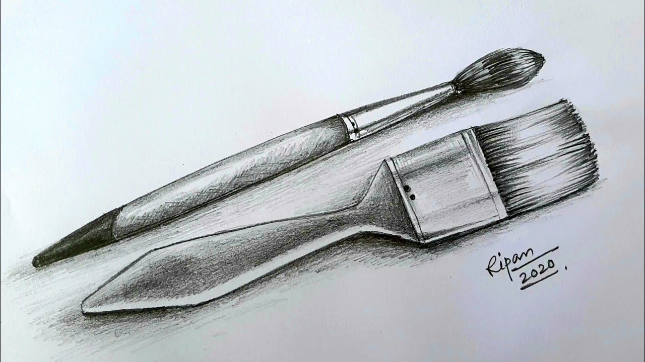 Realistic paint brush - Manu's Magic - Drawings & Illustration, Still Life,  Other Still Life - ArtPal