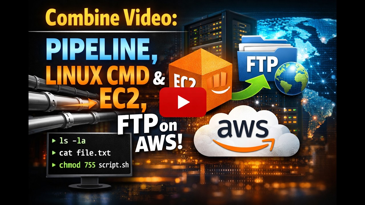 Combine Video: How to Use Pipe line, basic Linux Cmd and EC2 service ...