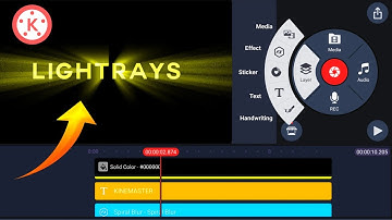 How to Make Light Ray Text Animation in kinemaster in Hindi