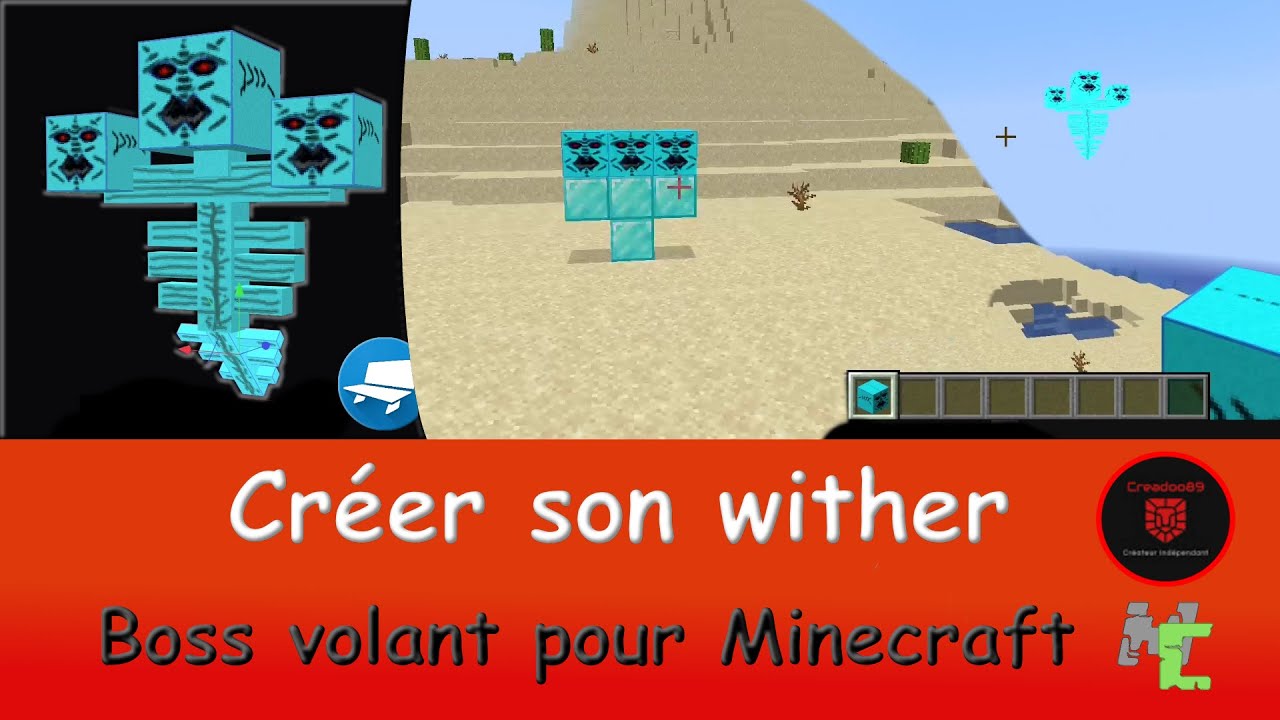 Créer un wither - Boss volant pour Minecraft - YouTube