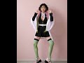 Mitsuri Kanroji cosplay transformation 💚💗#cosplay #mitsuri #demonslayer #transformation #aicreator