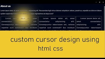 Creating Custom Cursors - CSS Only, and JavaScript! | Awesome Cursor Animation With CSS & Javascript