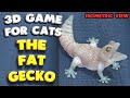 3D game for cats | THE FAT GECKO (isometric view) | 4K, 60 fps, stereo sound