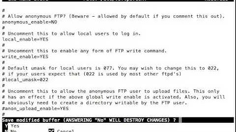 Installation Vsftpd Ubuntu/Debian