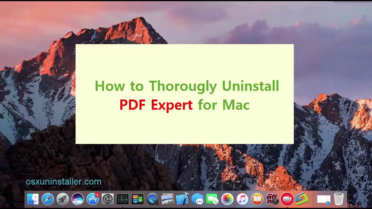 How To Thoroughly Uninstall Pdf Expert For Mac