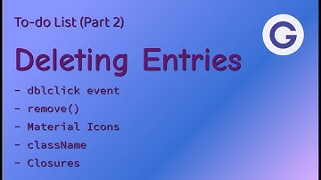 To-do List #2 Deleting Entries - Learning vanilla JavaScript via Mini-Projects