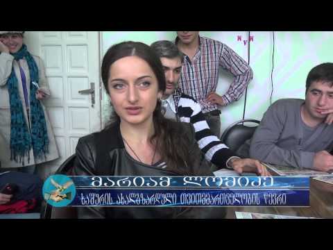 იტალიელი მოხალისე ხაშურელ ახალგაზრდებს შეხვდა