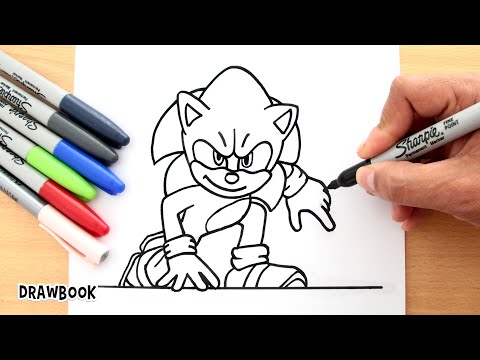 Drawing SONIC the Hedgehog 2 The Movie (Trailer Scene)