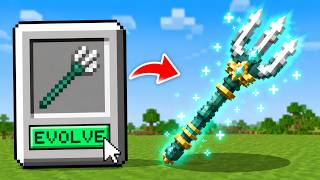Minecraft Hardcore But I Can Evolve Items...