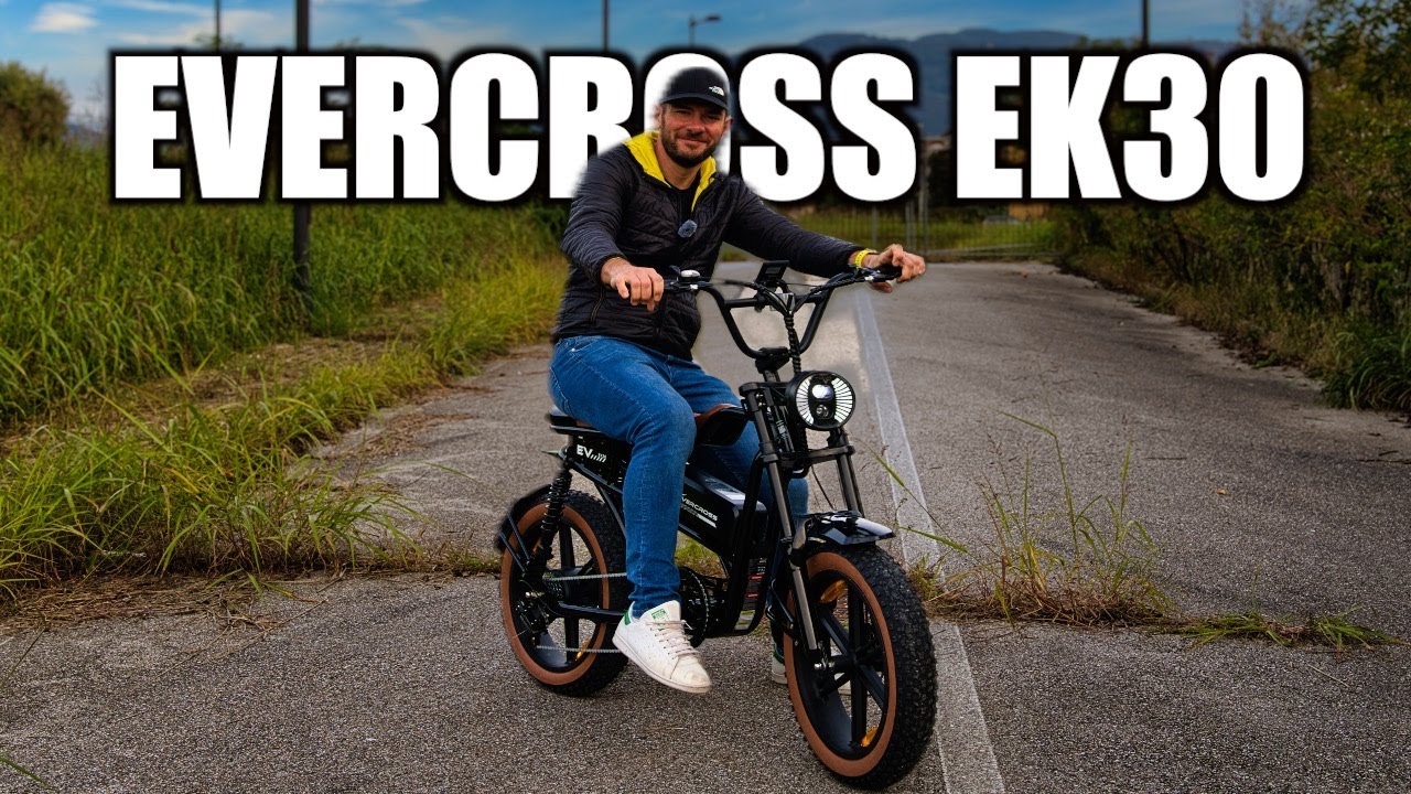 BICI ELETTRICA  CREATA per il PURO DIVERTIMENTO !! EVERCROSS EK30