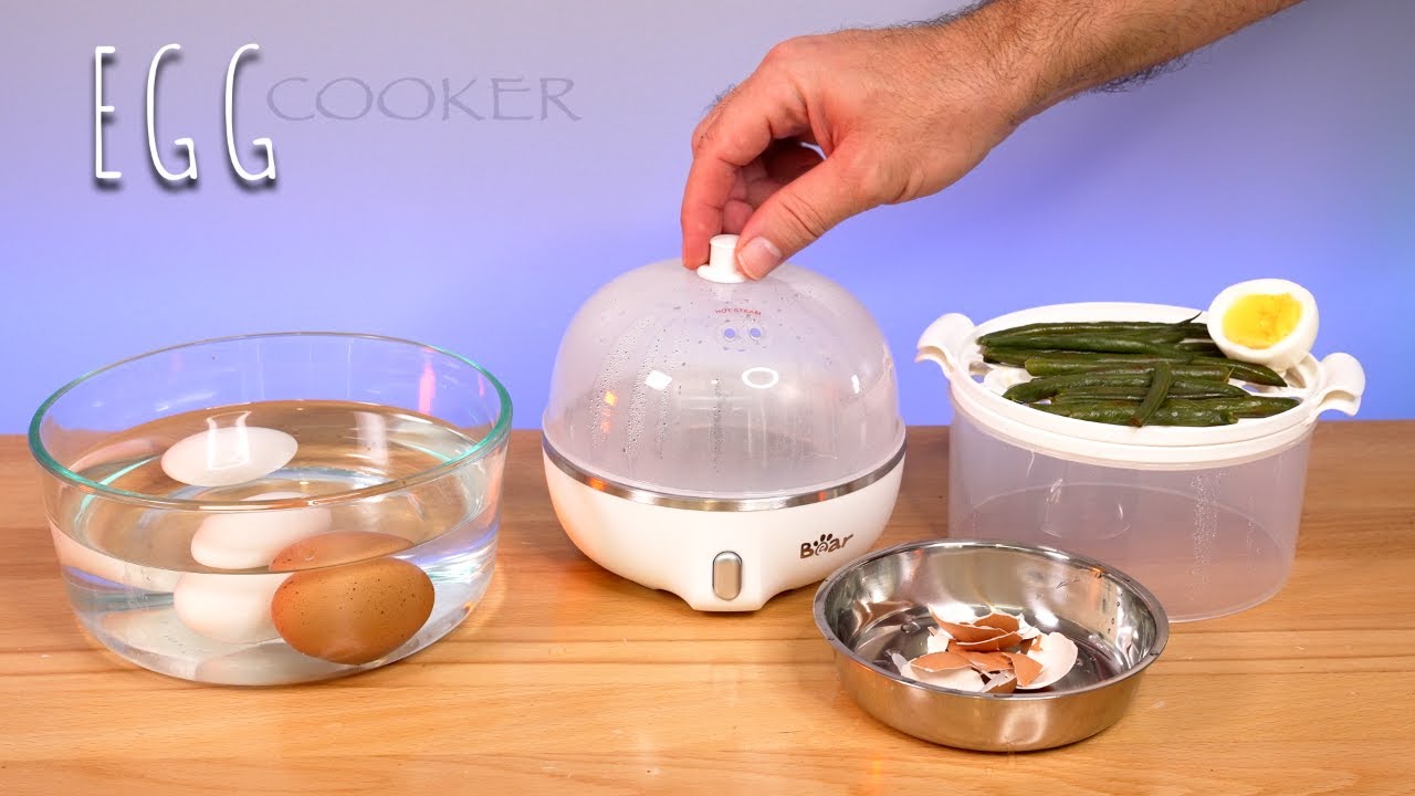 MINI EGG Poacher 2-Layer Electric Egg Steamer Auto Power Off