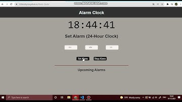 Alarm-Clock project using JAVASCRIPT