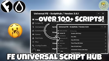 FE Universal Script Hub | Over 100+ Scripts | Hydrogen and Fluxus - Roblox Mobile Exploiting
