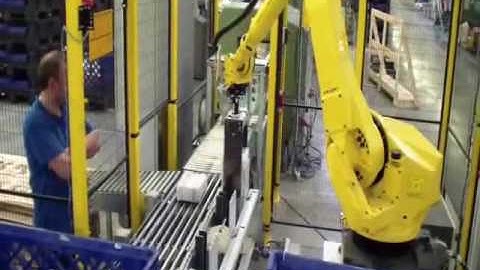 RECMI Robotic case packing & palletizing system   Système de palettisation et d