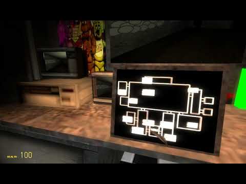 Garry's Mod. Прохождение карты фнаф 1.