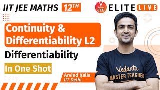 Continuity and Differentiability Class 12 | Lecture 2 | JEE Main | JEE Advanced |Arvind Sir| Vedantu