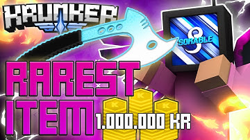 i got the RAREST item in krunker.. (UNOBTAINABLE!)