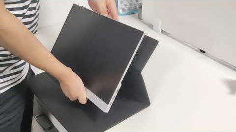 How to attach the case to the portable monitor