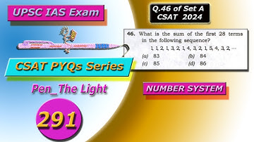 What is the sum of the first 28 terms in the following sequence? | CSAT PYQs Series | Pen_TheLight