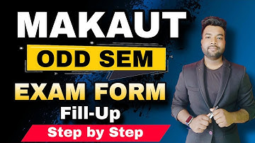 MAKAUT ODD Sem Exam Form Fill-Up 2026 | Step by Step.