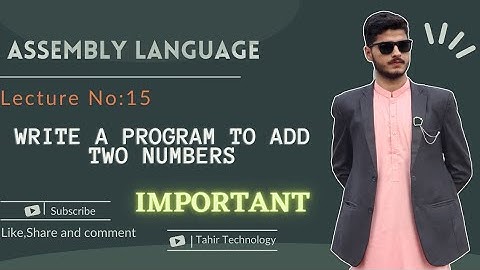 Program to add two numbers without input important lecture || lecture No 15