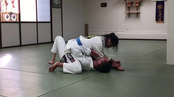 A light afternoon BJJ rolling session with Karin a...