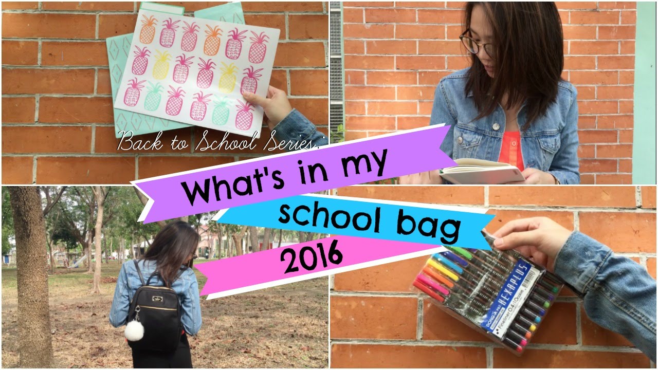 What's in My School Bag? (Philippines) Joella ♡ YouTube