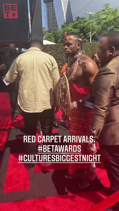 RED CARPET ARRIVALS /🔥BET AWARDS 2021/ Diamond platnumz in maasai outfits representing Tanzania🇹🇿
