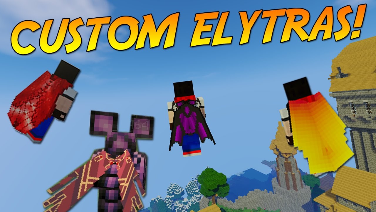 Custom Elytra Wings 1 10 2 Minecraft Mod Showcase Guide Youtube