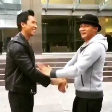 Donnie Yen and Tony Jaa doing Wing Chun, Chi Sao training :)