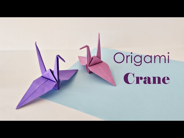 How to Make a Paper Crane | Origami Crane | Easy Paper Crane class=