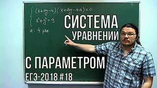 ✓ Система уравнений с параметром | ЕГЭ-2018. Задание 18. Математика. Профиль | Борис Трушин