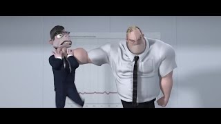 Bob's supervisor and the mugging incident (The Incredibles 2004)