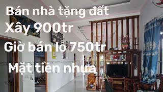 Chuyễn nơi ở nên bán lỗ nhà đang ở đầy tâm huyết mặt tiền nhựa thông thương giá 750tr