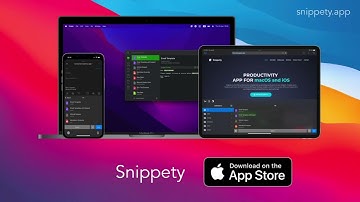 Snippety - productivity application for macOS, iOS, and iPadOS - Introduction