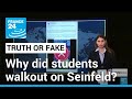 Did Duke University students walk out of graduation because, lecturer, Jerry Seinfeld is Jewish?