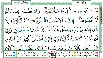 (مكررة) حفظ سورة ابراهيم  (09) للقارئ الشيخ محمد سايد