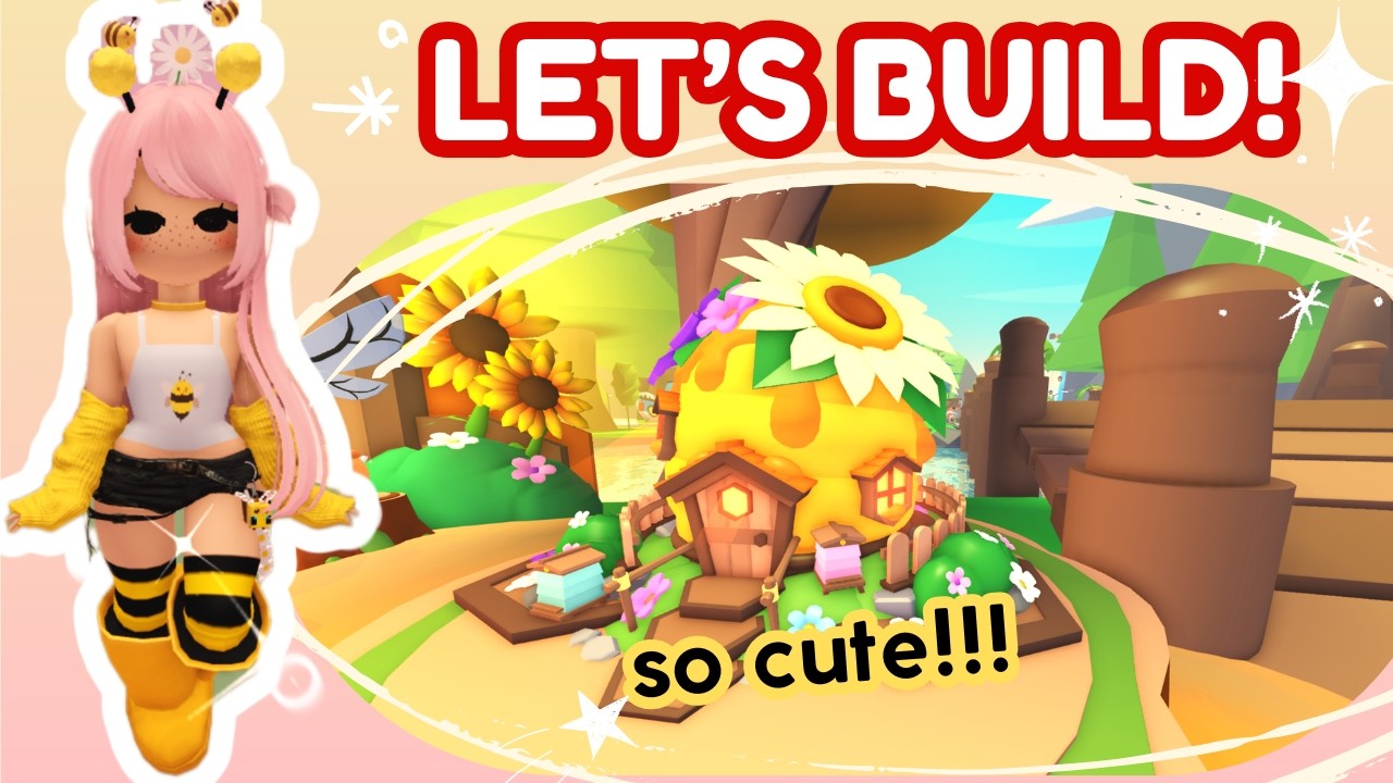 Can I Build a CUTE Beehive House in ADOPT ME?🐝 🔴 #adoptme #roblox