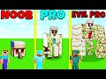 Minecraft Battle: NOOB vs PRO vs EVIL PRO: GOLEM HOUSE BUILD CHALLENGE / Animation