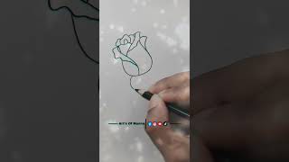 How To Draw A Rose Easily |  Rose Art For Kids #Artsofmunna #Shorts #Youtubeshorts #Art #Draw #Short