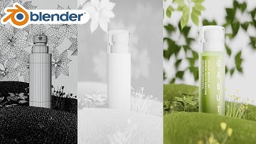 How to Modeling, Texturing, Lightning, Cosmetic Product | Blender Tutorial Full
