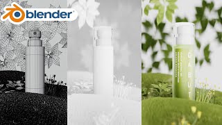 How to Modeling, Texturing, Lightning, Cosmetic Product | Blender Tutorial Full