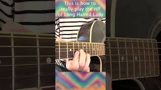 How to really play Long Haired Lady by Paul McCartney ( Who's the lady that makes that ... part )