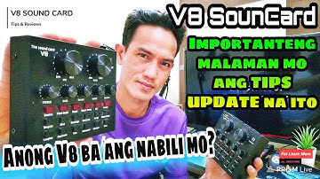 V8 SOUND CARD - UPDATE, TIPS AND REVIEW / WATCH THIS BEFORE YOU BUY | V8 (Android/IOS/PC)