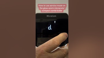 How to put the Glow-Worm micracom/compact into chimney sweep/service mode #gastraining